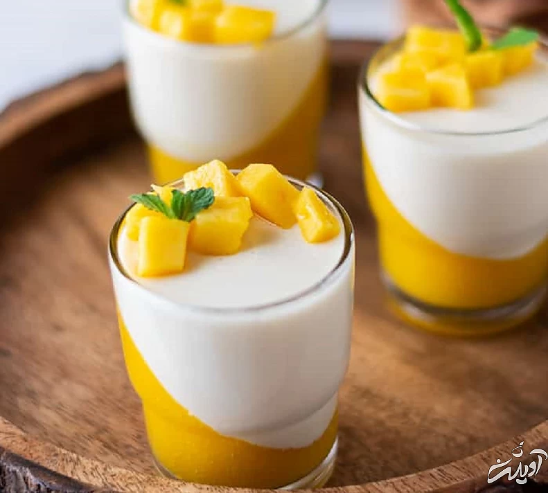 طرز تهیه پاناکوتای وانیلی با سس انبه